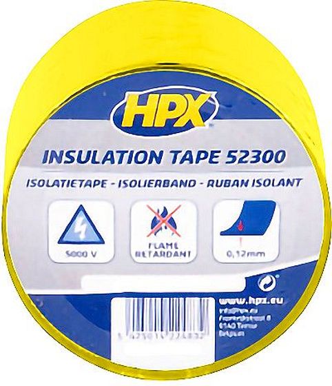PVC ISOLEERBAND ZELFK.5CM-20M GEEL