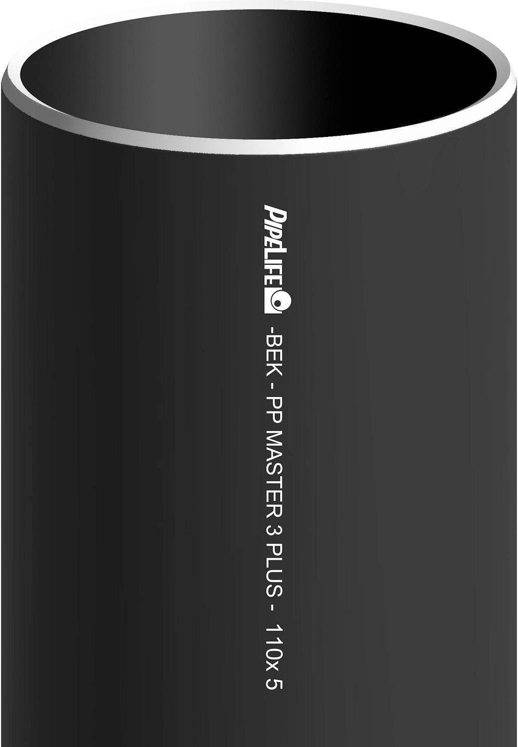 TUBE PP 110MM NOIR LONGUEUR 5M