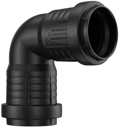 ELLEBOOG PP 90°.FF  40MM ZWART