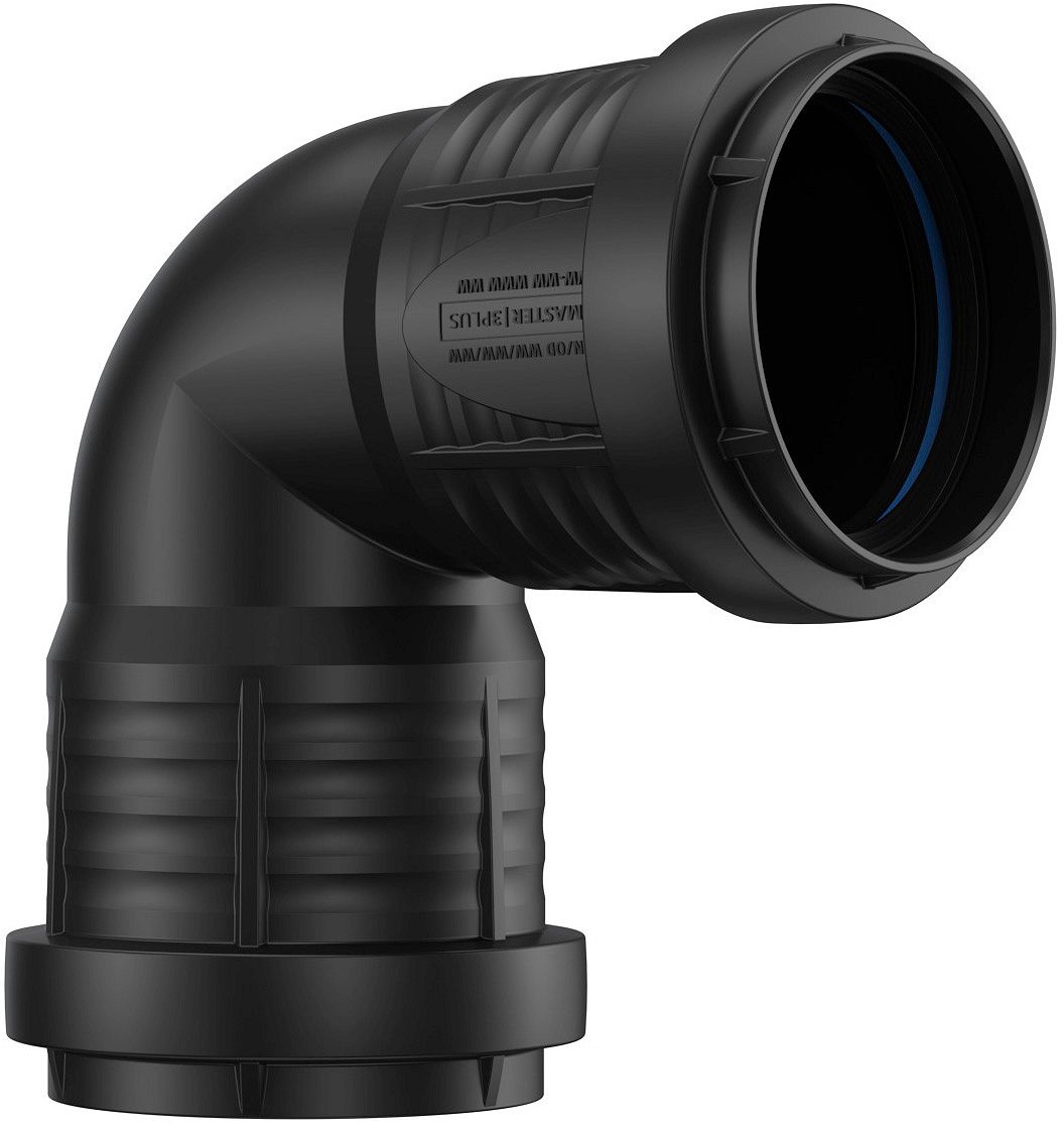 ELLEBOOG PP 90°.FF  50MM ZWART