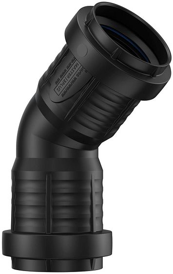 ELLEBOOG PP 45°.FF  40MM ZWART
