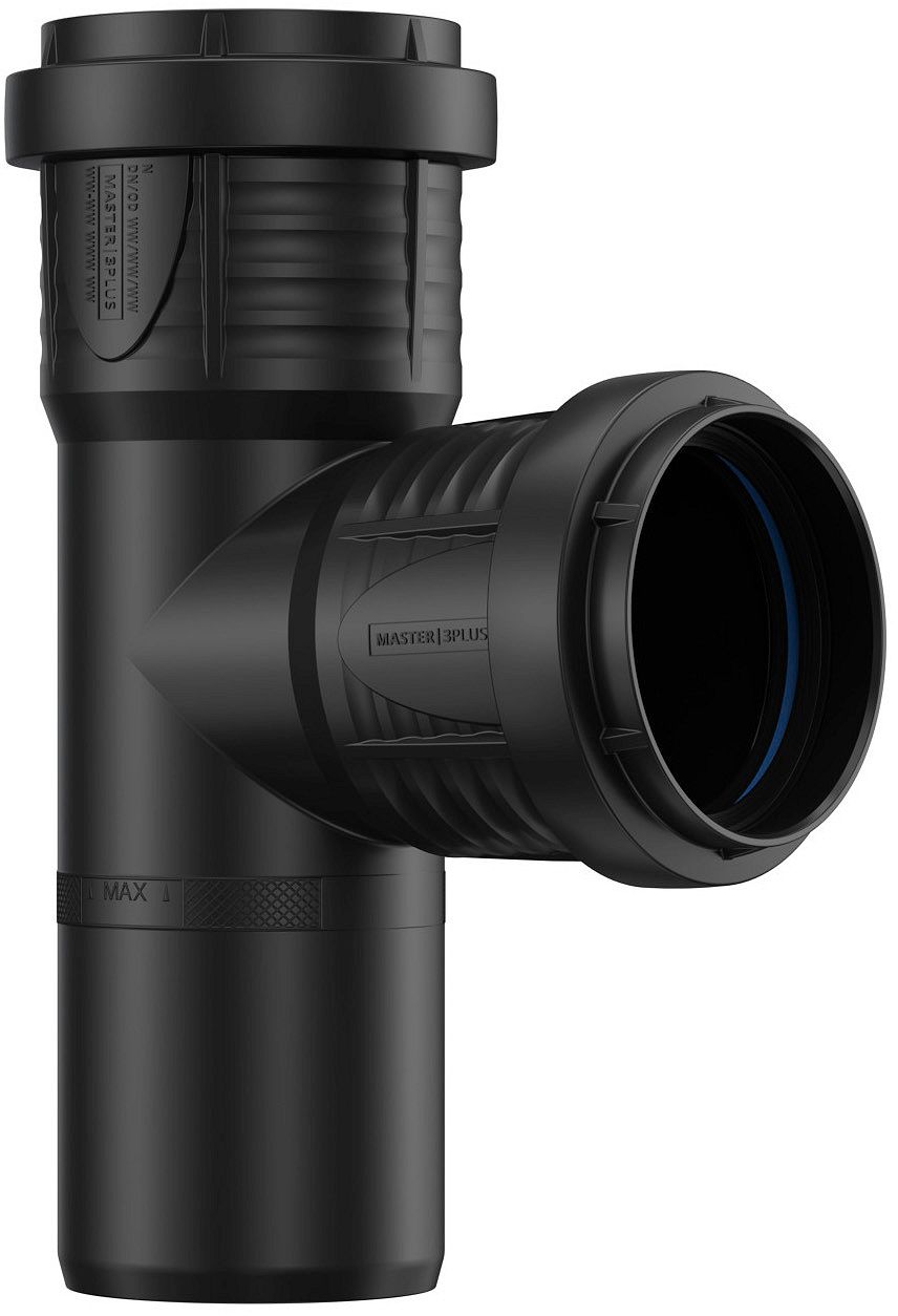 T PP 90°MFF 50-50MM ZWART