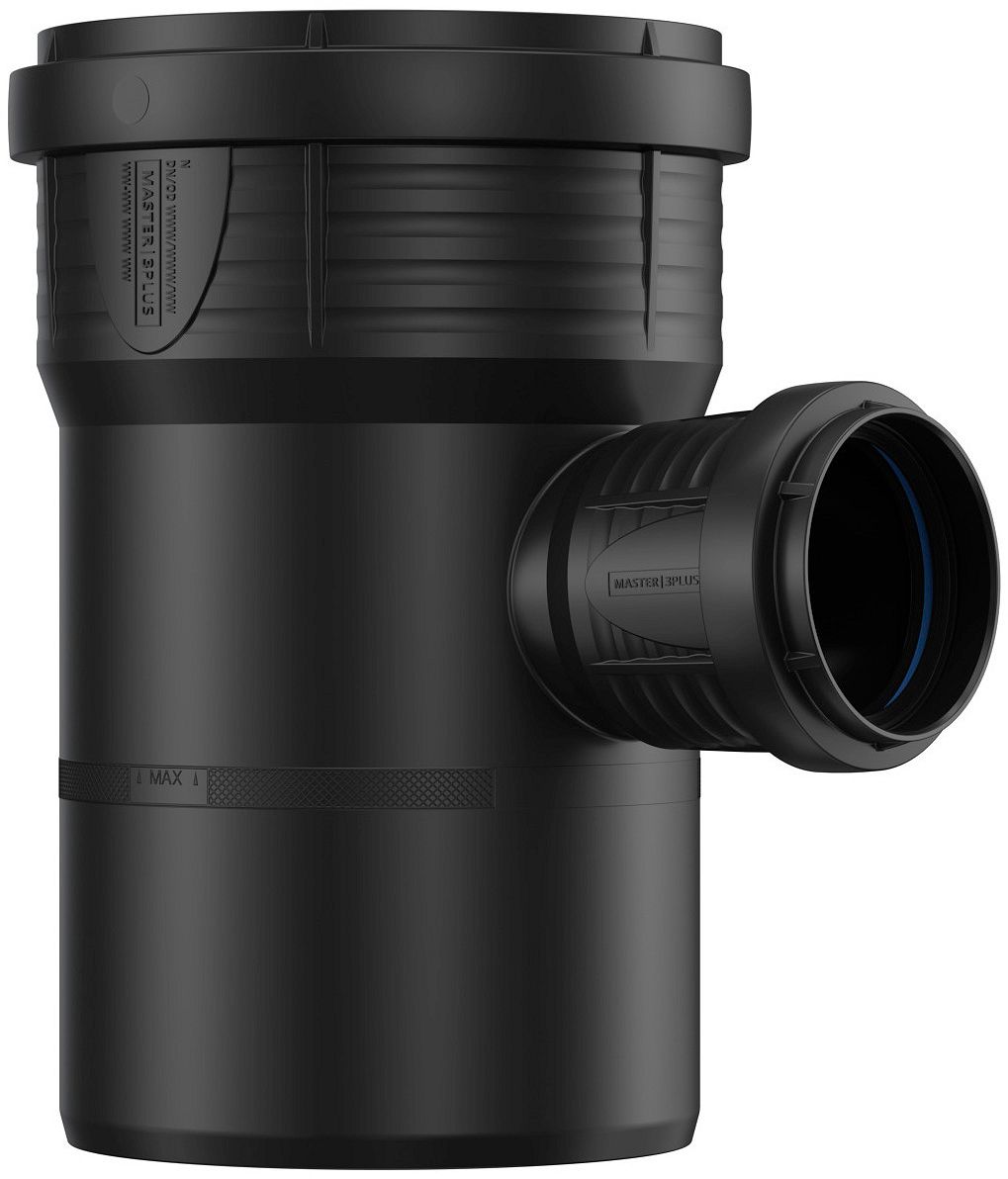 T PP 90°MFF 110-50MM ZWART