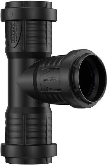 T PP 90°.FFF  40- 40MM ZWART