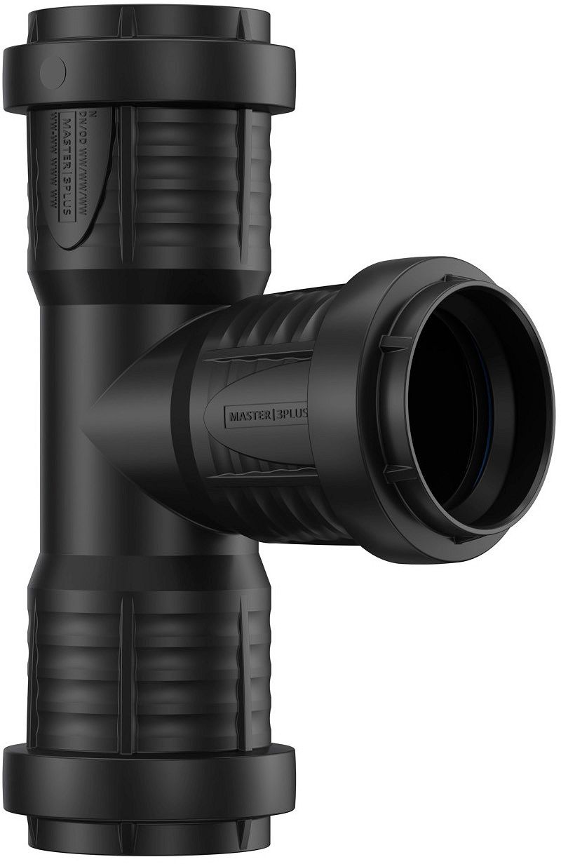 T PP 90°.FFF  40- 40MM ZWART