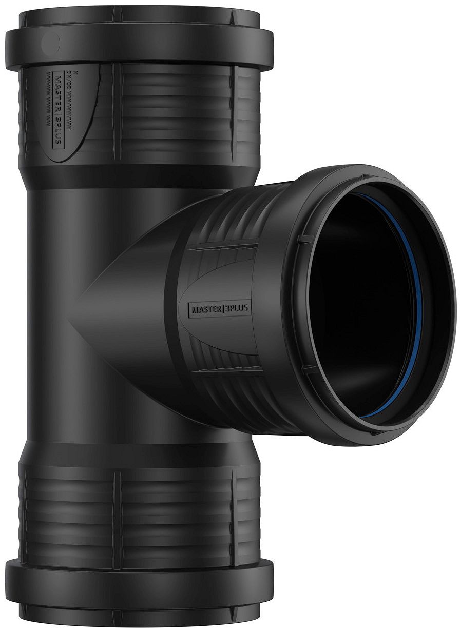 T PP 90°.FFF  75- 75MM ZWART