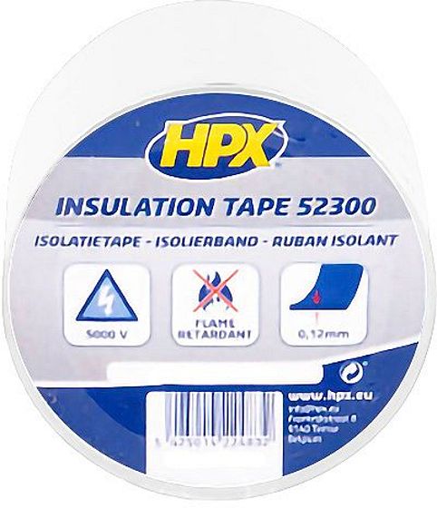 PVC ISOLEERBAND ZELFK.5CM-20M WIT