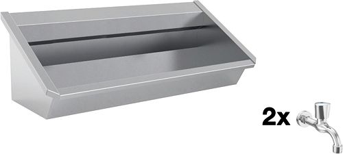 MUURWASG.SANIL.INTERS.120CM RVS 2 KW.KR.