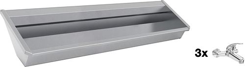 MUURWASG.SANILAV 180CM RVS 3 1GRP.MNG.KR