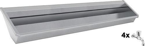 MUURWASG.SANIL.INTERS.240CM RVS 4 KW.KR.