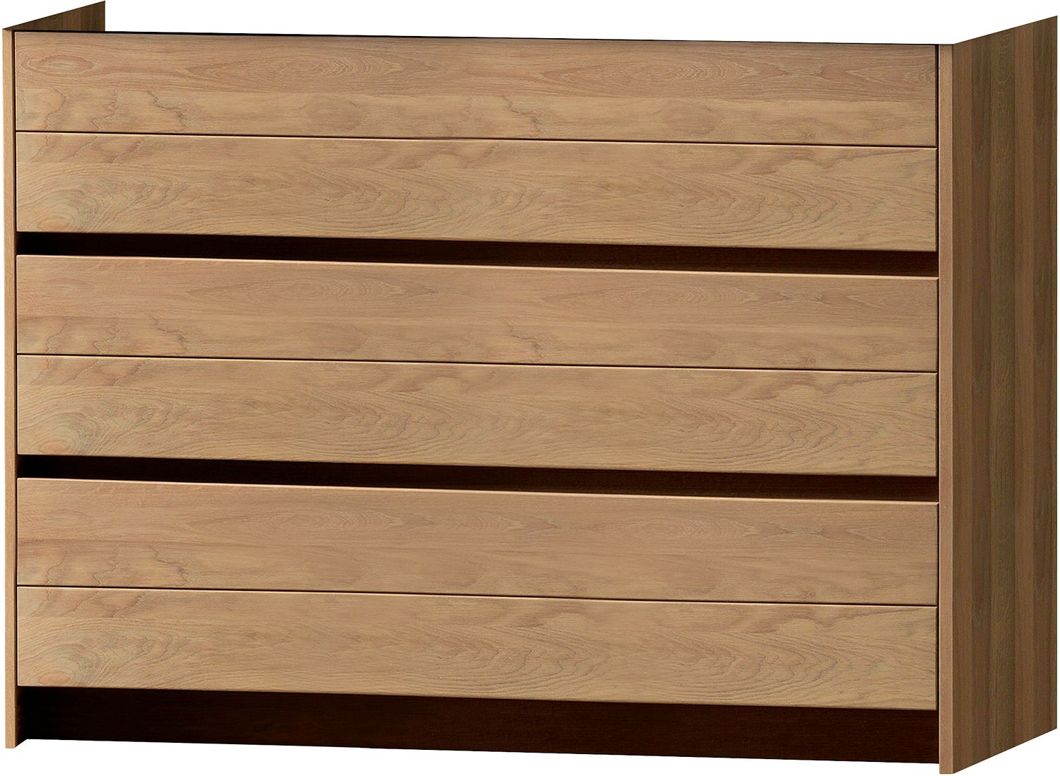 ONDERB.MOLTO 3 LADEN ST.140CM MASSIF EIK