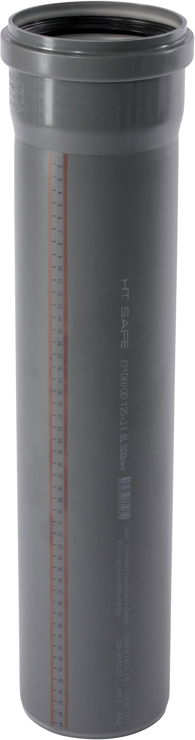 BUIS 125MM 0,5M GEMOFT PP HT-SAFE OST.