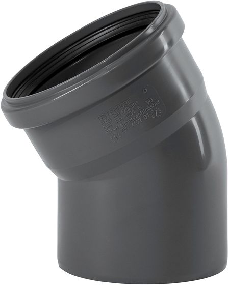 ELLEBOOG 30° MF 125MM PP HT-SAFE OST.