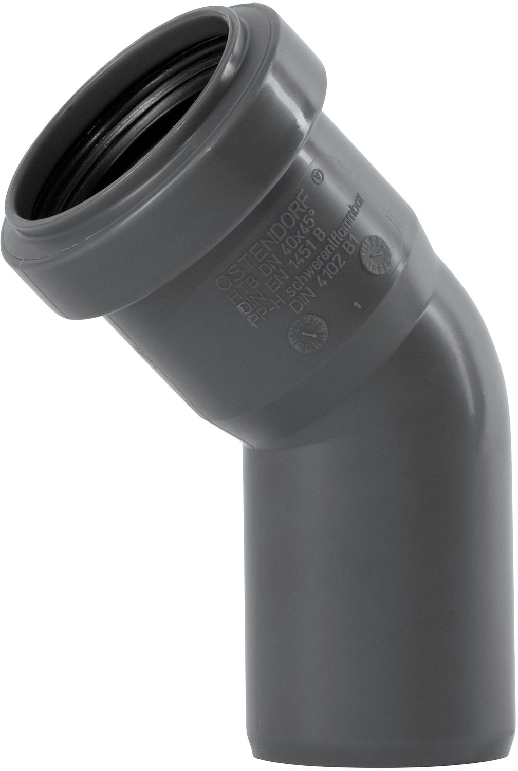 ELLEBOOG 45° MF 40MM PP HT-SAFE OST.