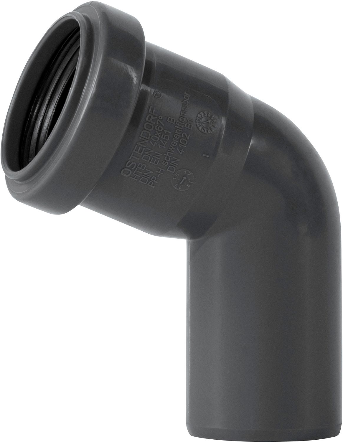 ELLEBOOG 67° MF 40MM PP HT-SAFE OST.