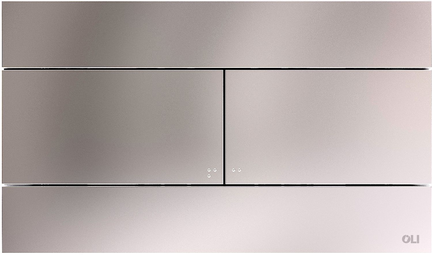DUWPLAAT 2-TOETS SLIM OLI INOX