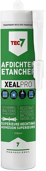 TEC7 XEALPRO 310ML TRANSPARANT  GRIJS