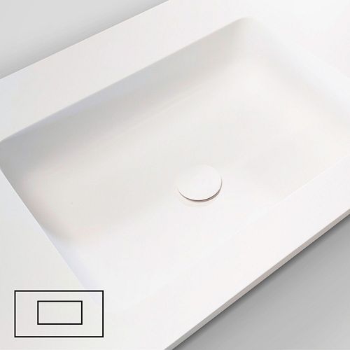 TABL.TT 1LAV.LINKS 100CM SOLID XONYX WIT