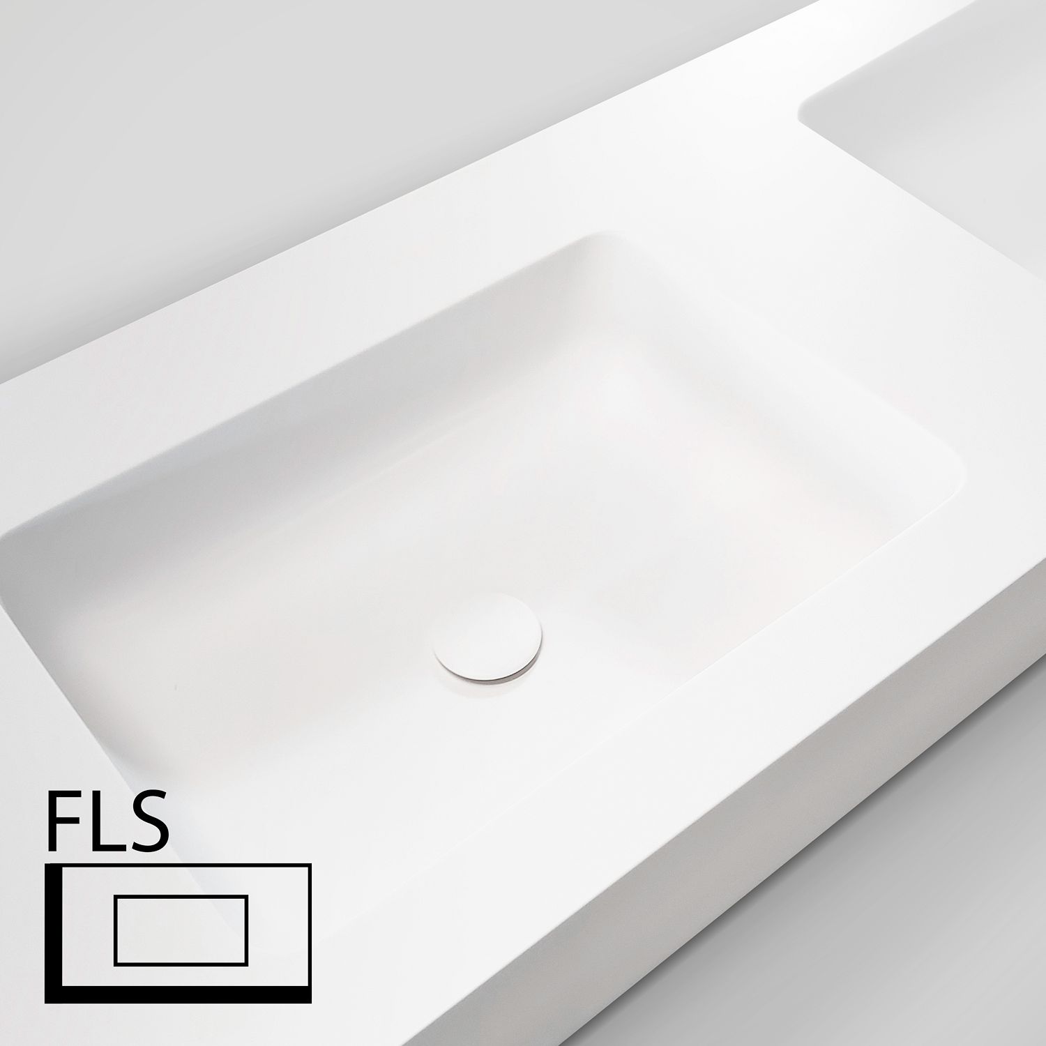TABL.TT 2LAV.LI.FLS 160CM SOL.XONYX WIT