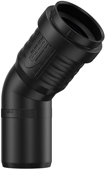 ELLEBOOG PP 45°MF 32MM ZWART