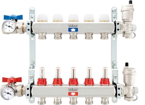 KIT COLLECTEURS CH.SOL D-FLOOR 5X3/4&quot;EK