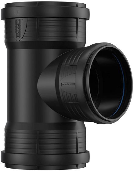 T PP 90°FFF 125-110MM ZWART