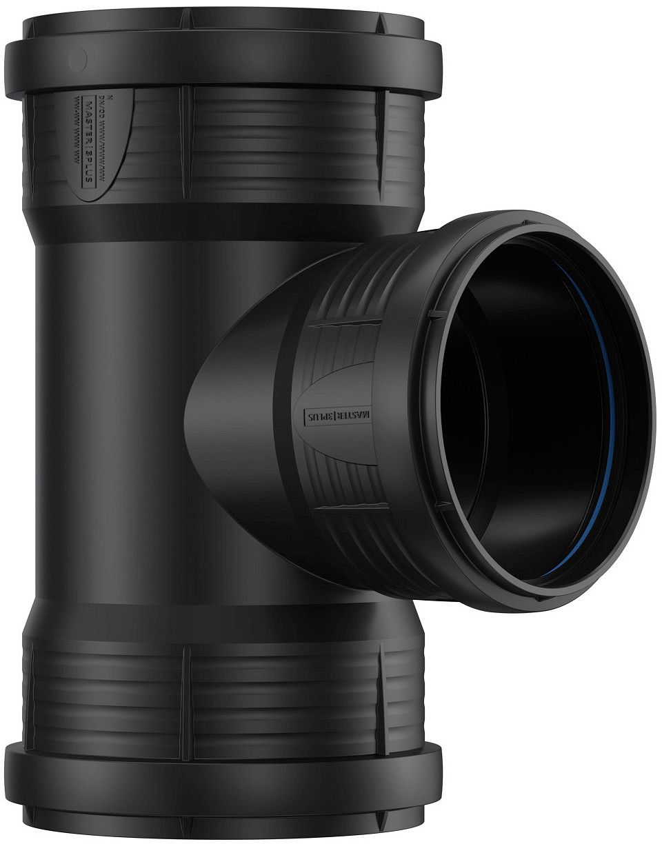 T PP 90°FFF 125-110MM ZWART