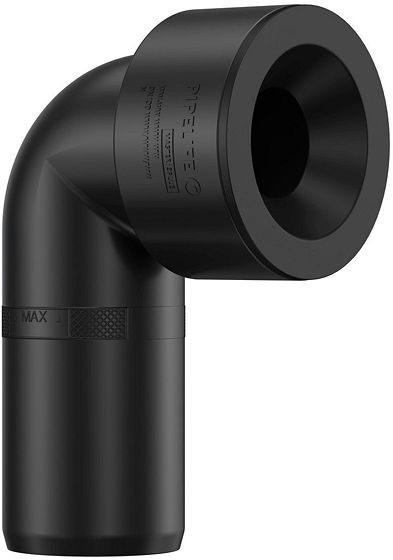 SIFONBOCHT PP 90°MF 40MM ZWART