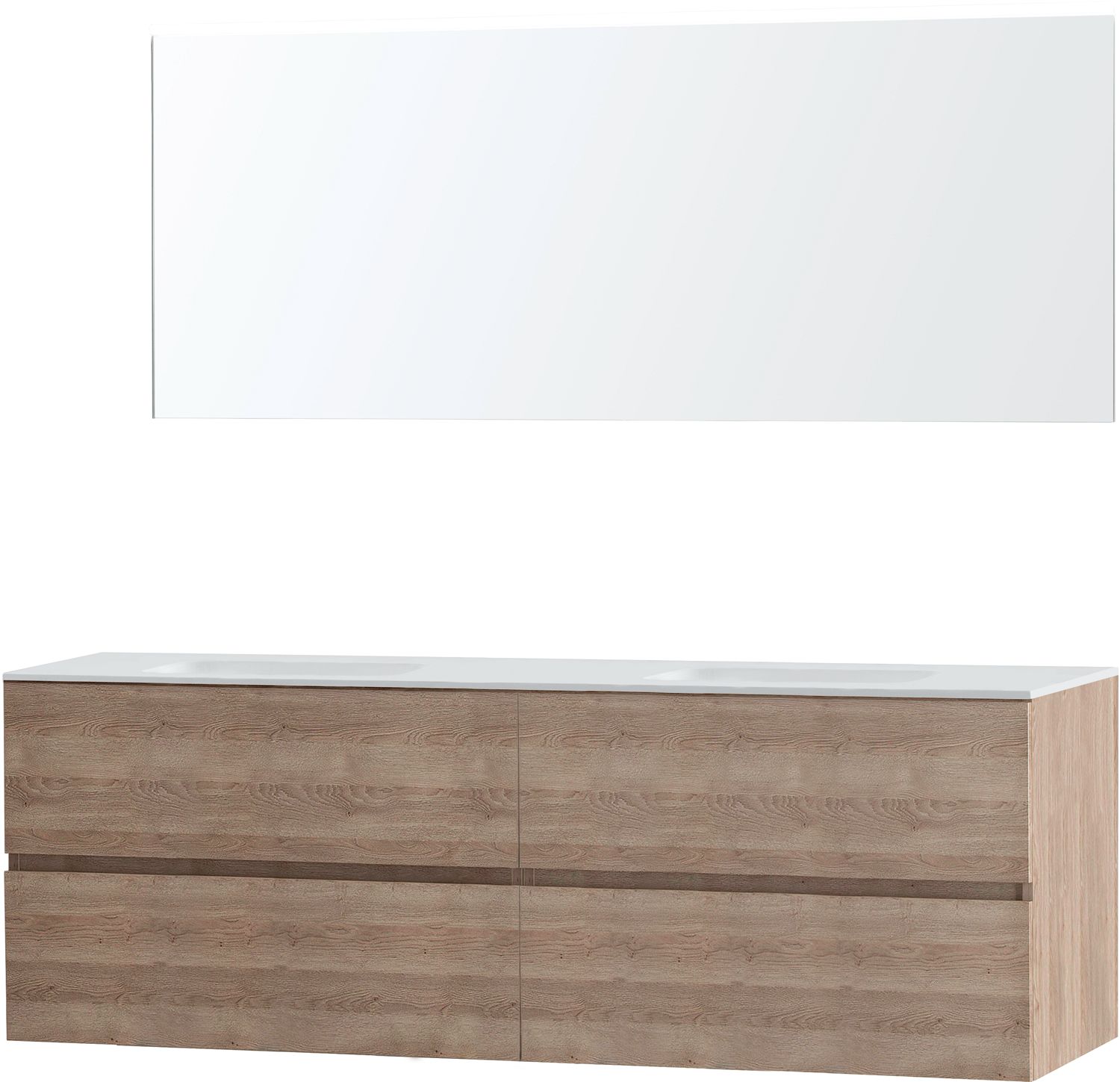 MEUBEL MOLTO EIK NATUU 180 2 SOLID SPIEG