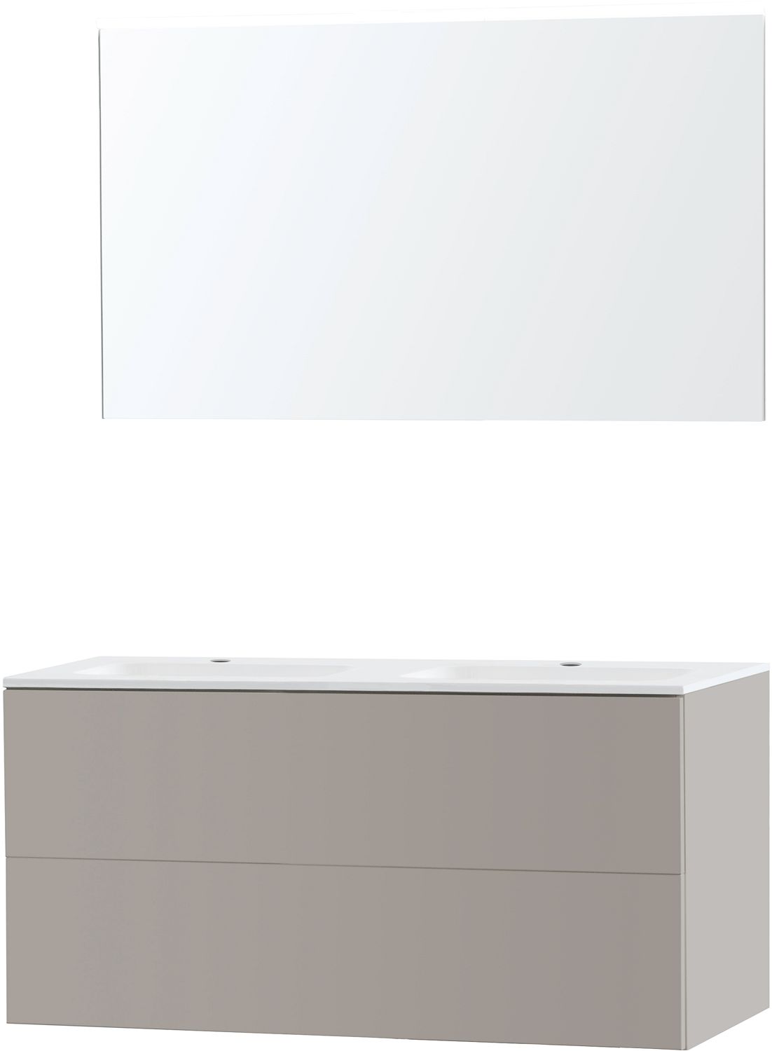 MBL.PURO DUO GRIS 120 MARB.SYNT.MIROIR