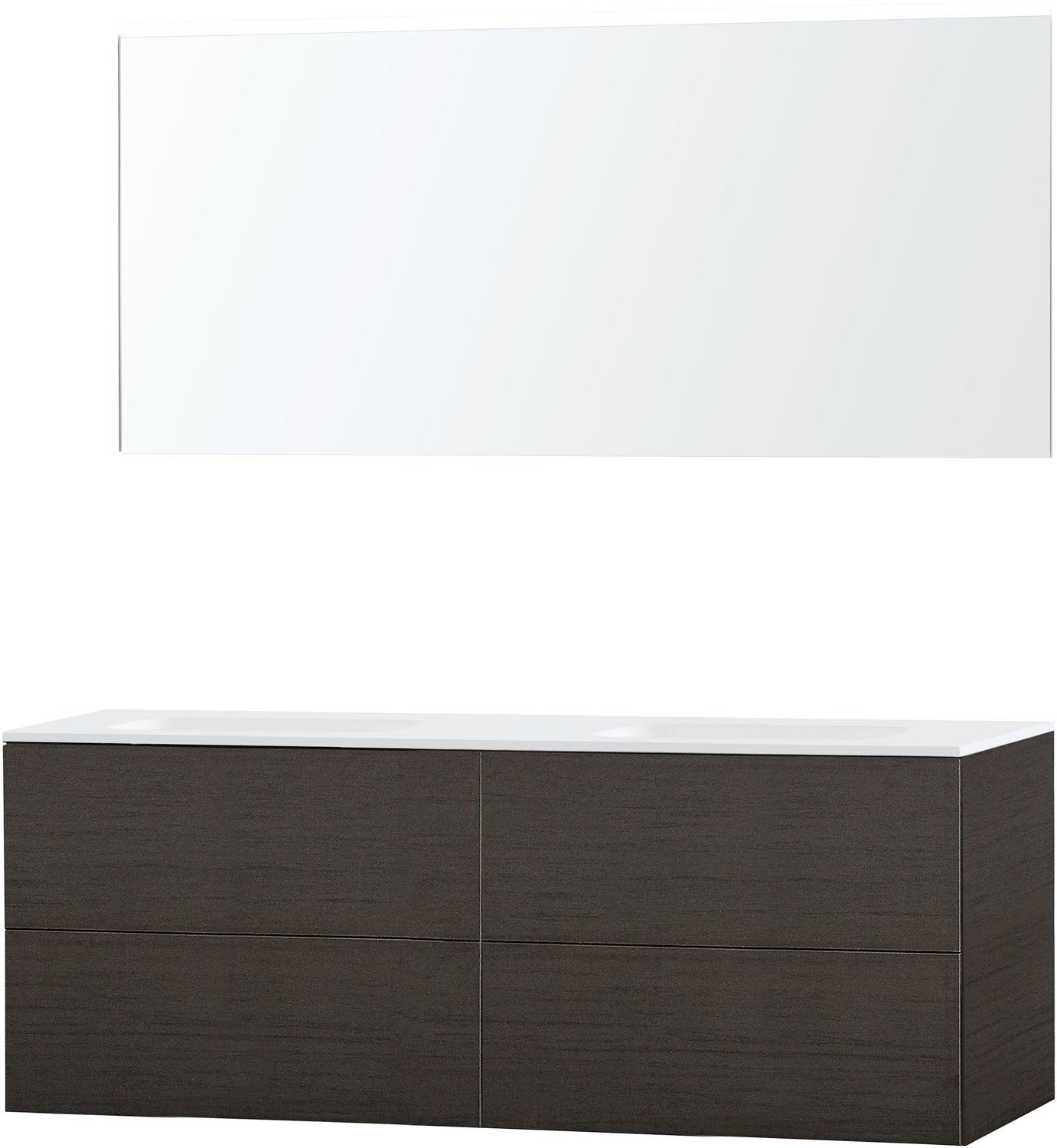 MBL.PURO DUO WENGE 160 SOLID MOL.MIROIR