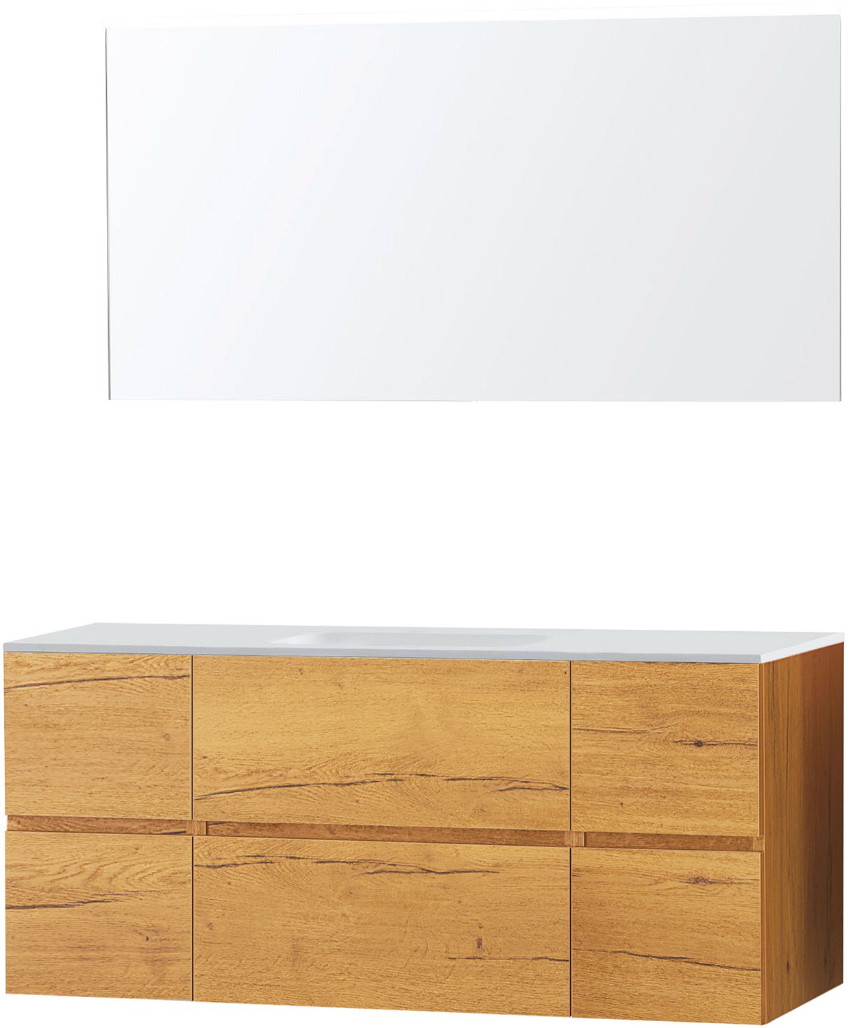 MEUBEL MOLTO EIK GOLD 140 1 SOLID SPIEG
