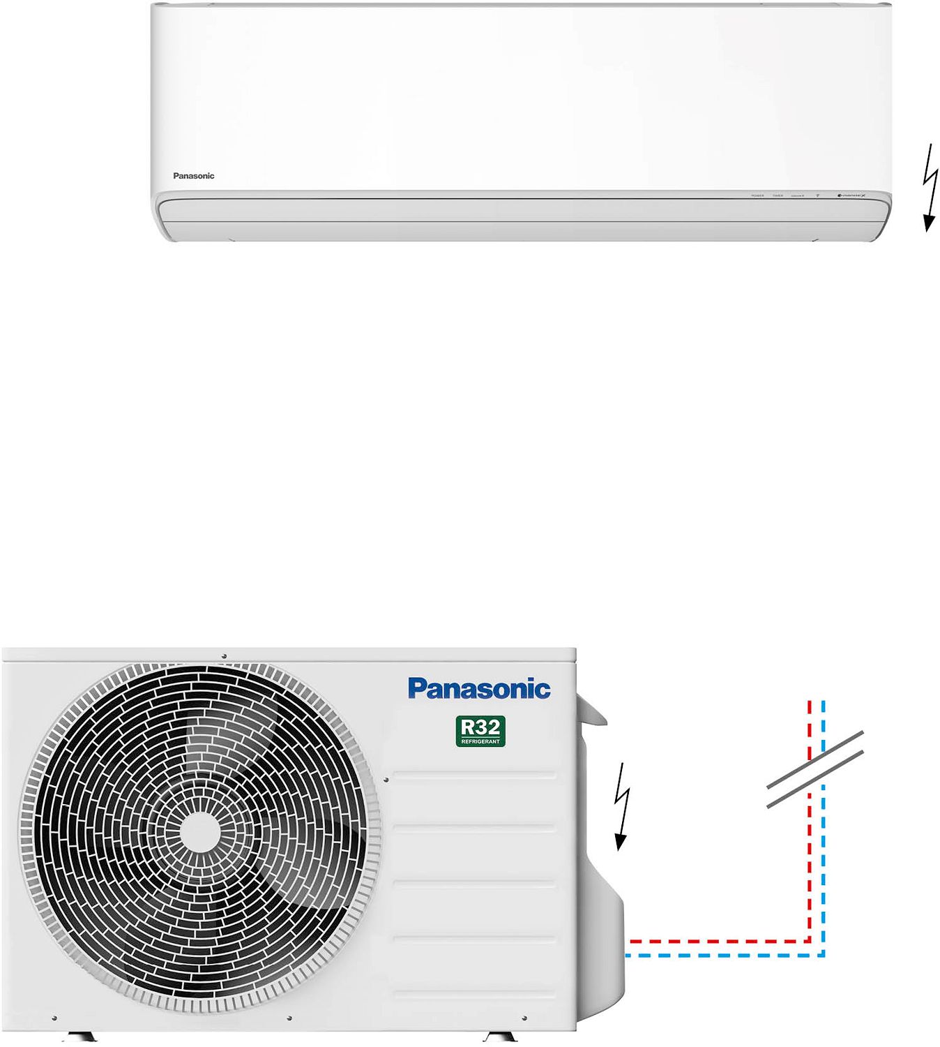 PAC A/A AIRCO MUR.RZ PANAS.3,5KW