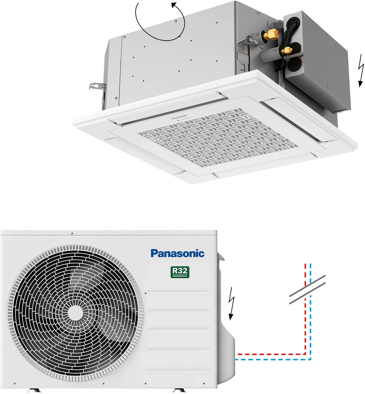 PAC A/A AIRCO MONO CASSETTE PAN. 5KW
