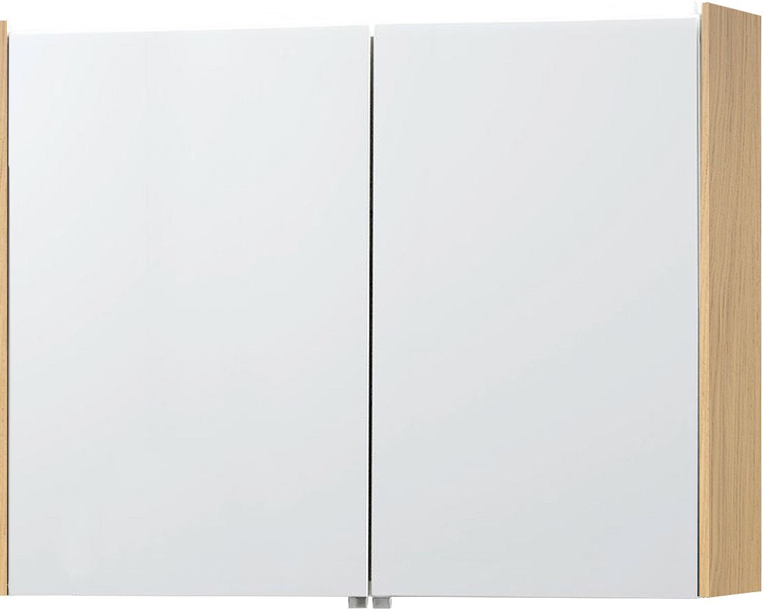 SPIEGELK.MOLTO 91CM M.VERL.LEDL.EIK BRS.