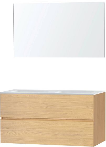 MEUBEL MOLTO EIK BRONS 120 SOLID SPIEG.