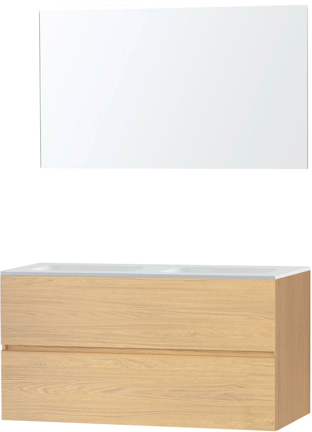 MEUBEL MOLTO EIK BRONS 120 SOLID SPIEG.