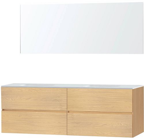 MEUBEL MOLTO EIK BRONS 180 2 SOLID SPIEG