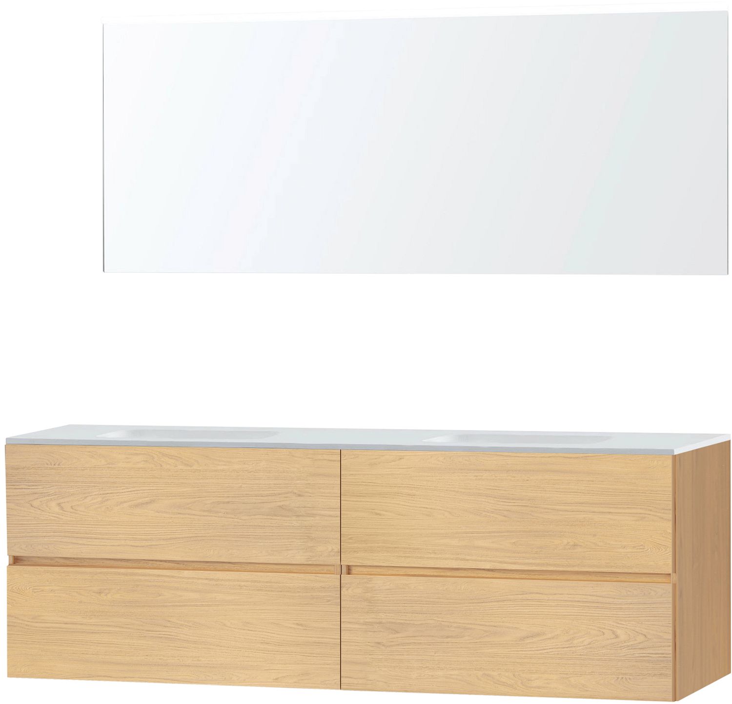 MEUBEL MOLTO EIK BRONS 180 2 SOLID SPIEG