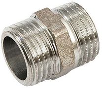 DUBBEL NIPPEL MM CHROOM