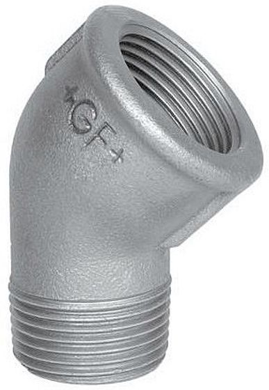 GALVA COUDE 45° MF NR 121 1/2&quot;