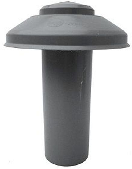 PVC VERLUCHTINGSKAP GRIJS 125MM