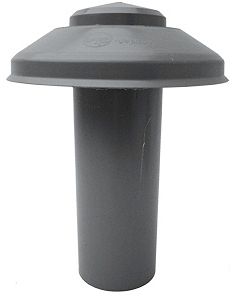 PVC VERLUCHTINGSKAP GRIJS 125MM