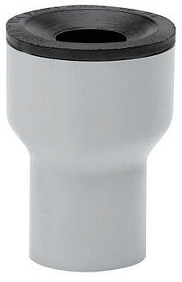 OVERG.STUK PVC/MET.50MM-6/4&quot;FK-AS RECHT