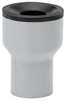 OVERG.STUK PVC/MET.50MM-6/4&quot;FK-AS RECHT