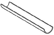 CHENEAU DE SUPP.GALVA NOIR GEB.3M 40MM
