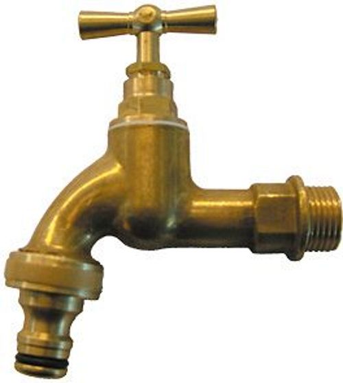 KOPEREN DUBBEL DIENSTKRAAN 1/2&quot; ZW.MODEL