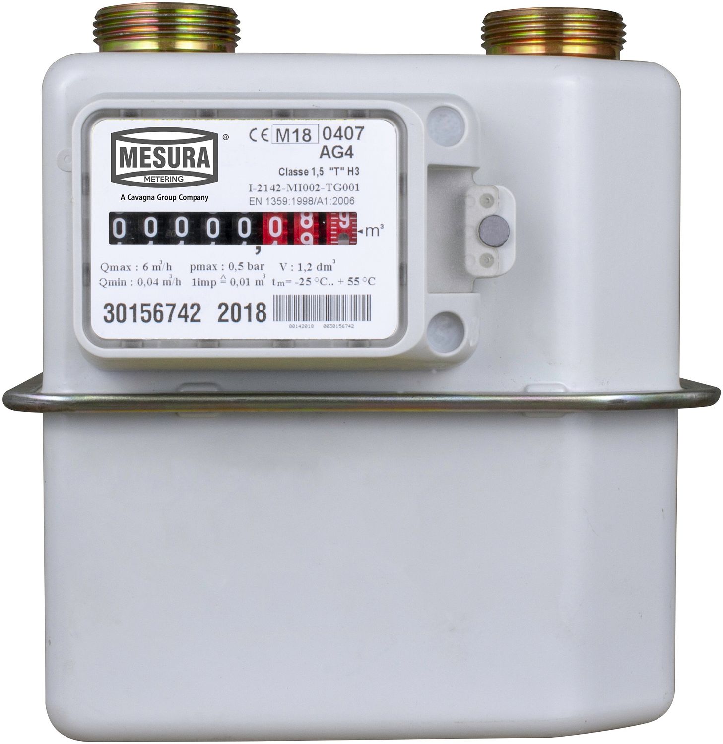 COMPT.DE GAZ+RACCORDS 6/4&quot; G 0,16-25M3/H