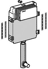 INBOUW JACHTBAK GEBERIT 3/6 L
