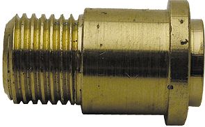 AANSLUITING KLEINE GASFLES PLAT 1/4&quot;M